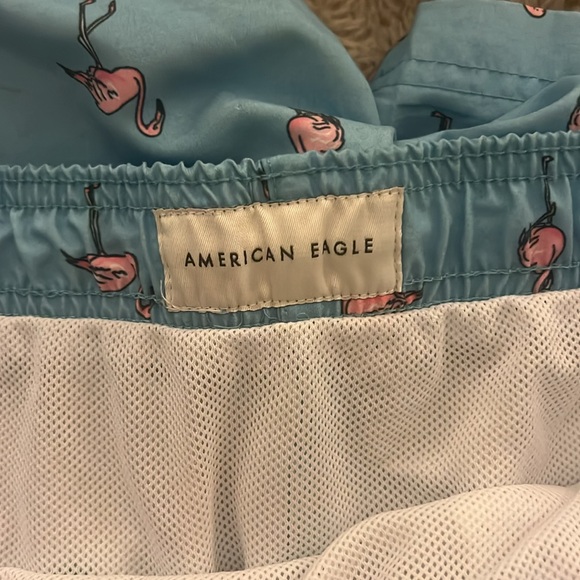 American Eagle Men’s Flamingo Swim Trunks - Picture 3 of 3